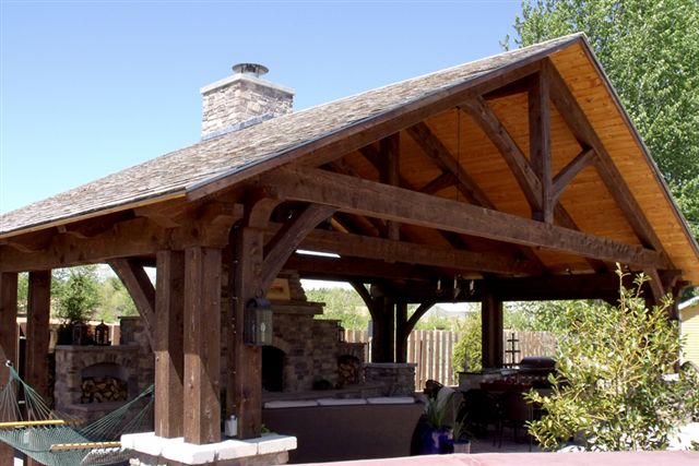 Timber Frame Outdoor Kitchen