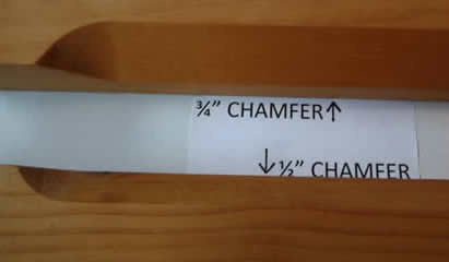 Chamfer Styles 1/2" & 3/4"