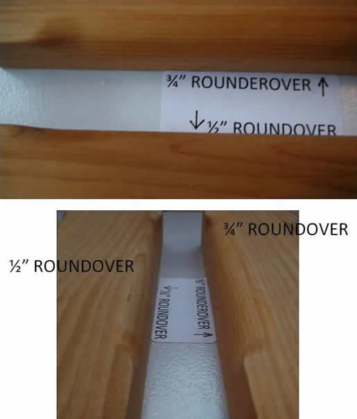 1/2" Roundover & 3/4" Roundover Chamfer Styles