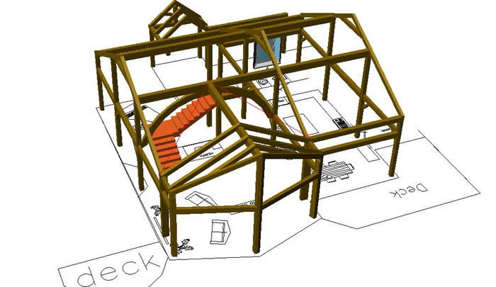 3D Timber Frame Addition