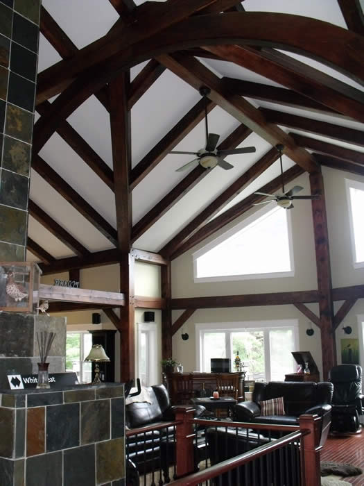 Beautiful Great Room Timber Frame Addition