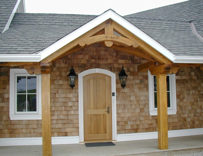 Front entry of Timber Frame