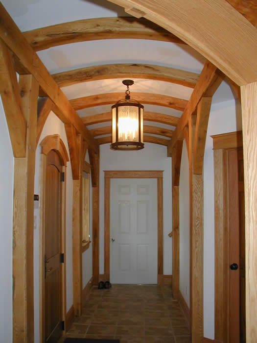 hallway of timber frame